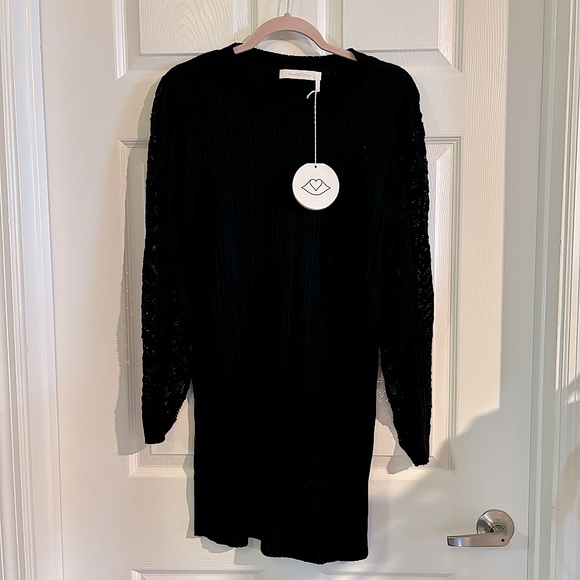 NWT SEE BY CHLOE Trimmed Ribbed-Knit Dress in
Navy Size Medium - Picture 3 of 7